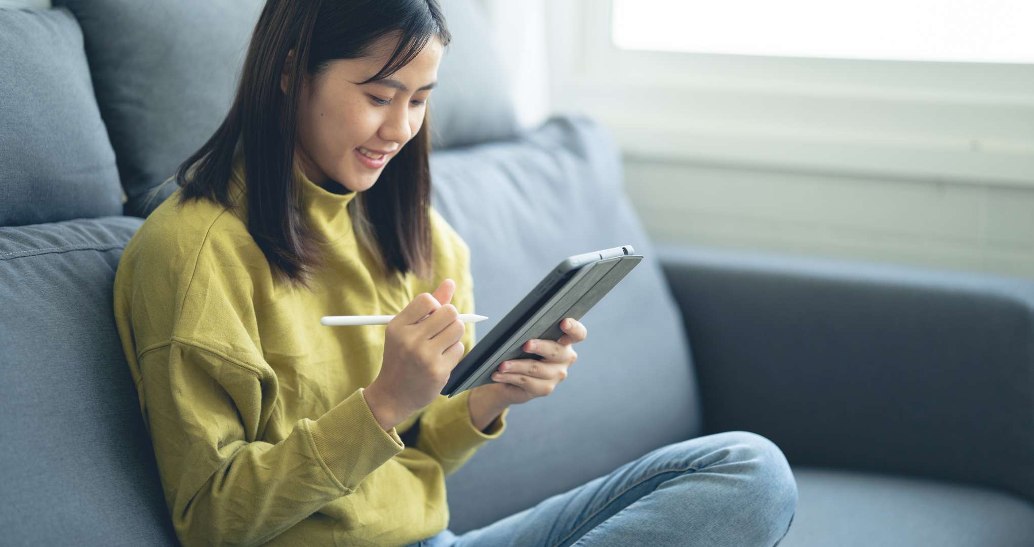 オンラインでの個別相談も可能。家にいながら質問できる！　イメージ